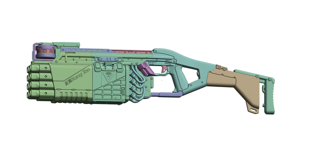 Ba Xing Chong Shotgun 3D printed cosplay prop image 5