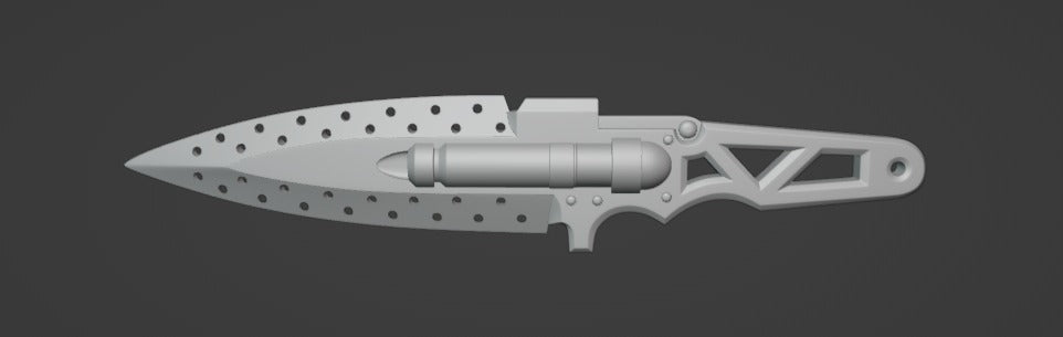 Blue Fang Knife 3D printed cosplay prop image 4