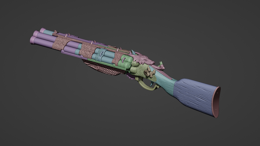 Blundergat Pack-a-Punch Call of Duty cosplay prop — creator reference render 4