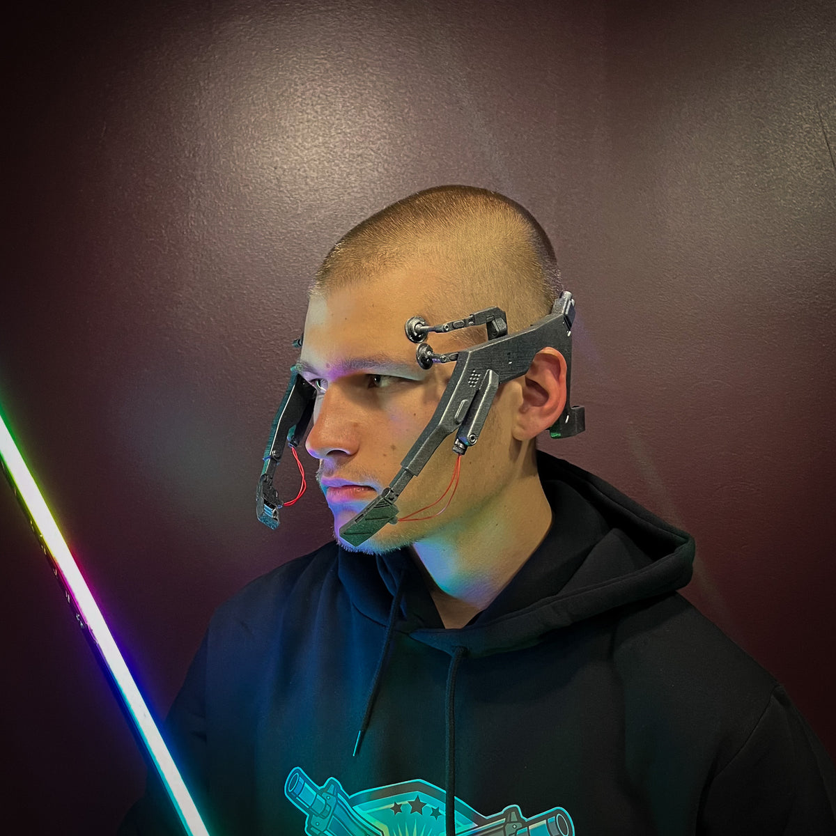 Braindance Headset 3D printed cosplay prop image 4
