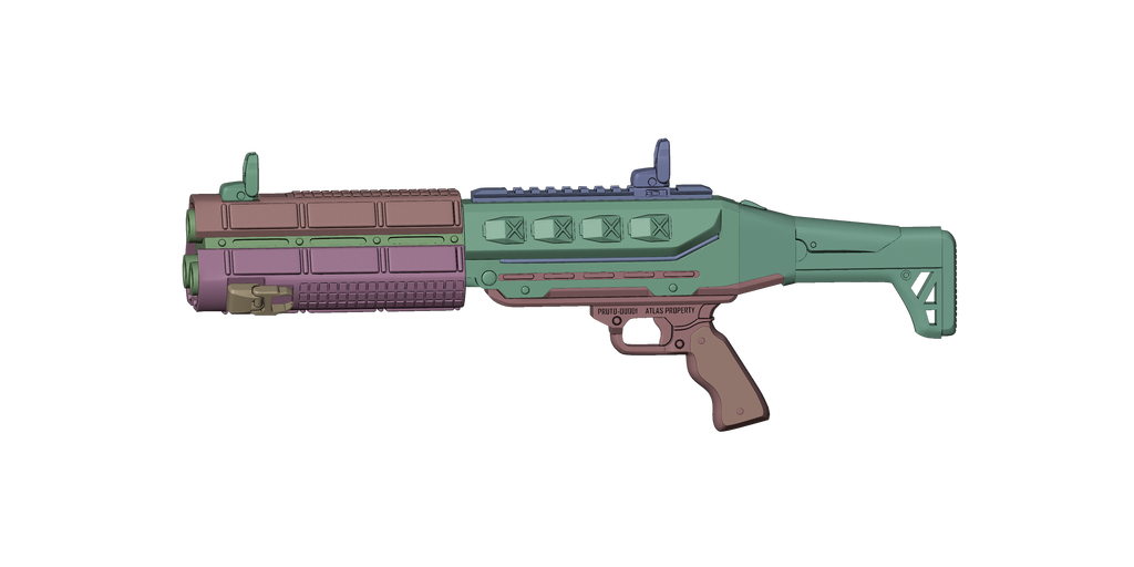 CEL-3 Cauterizer Call of Duty cosplay prop — creator reference render 3