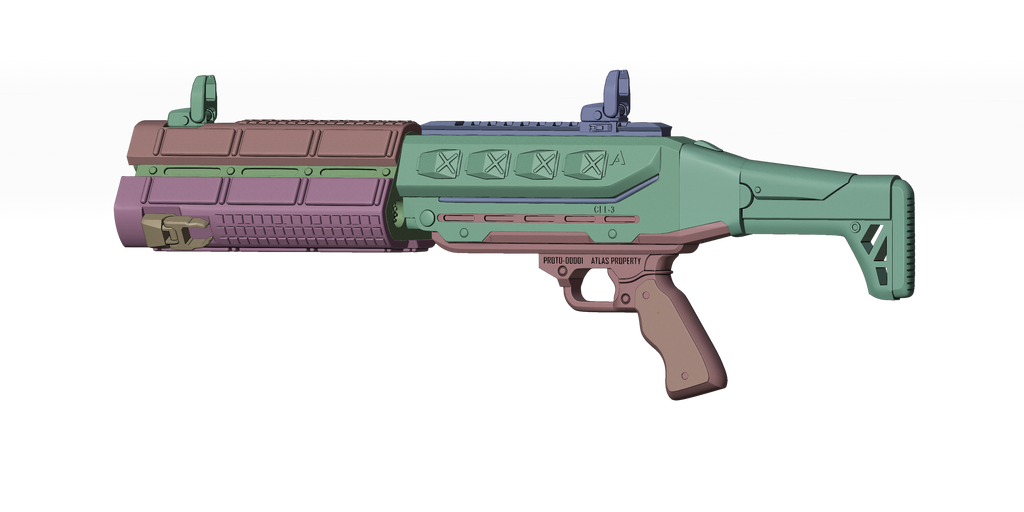CEL-3 Cauterizer Call of Duty cosplay prop — creator reference render 4