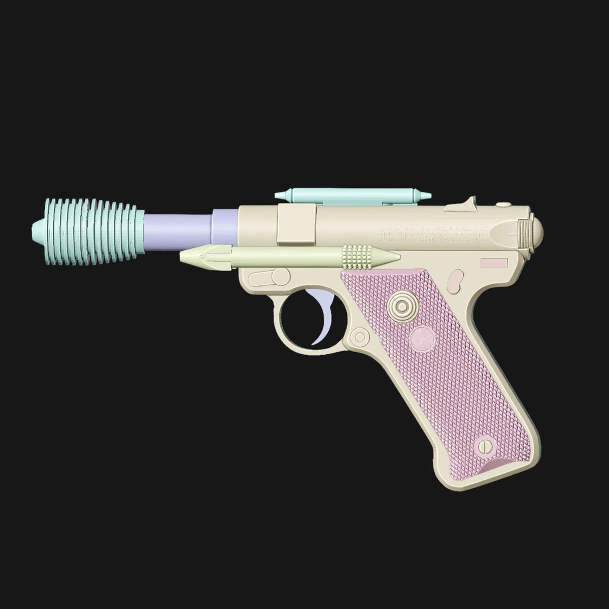 DT-12 Heavy Blaster Pistol 3D printed cosplay prop image 4