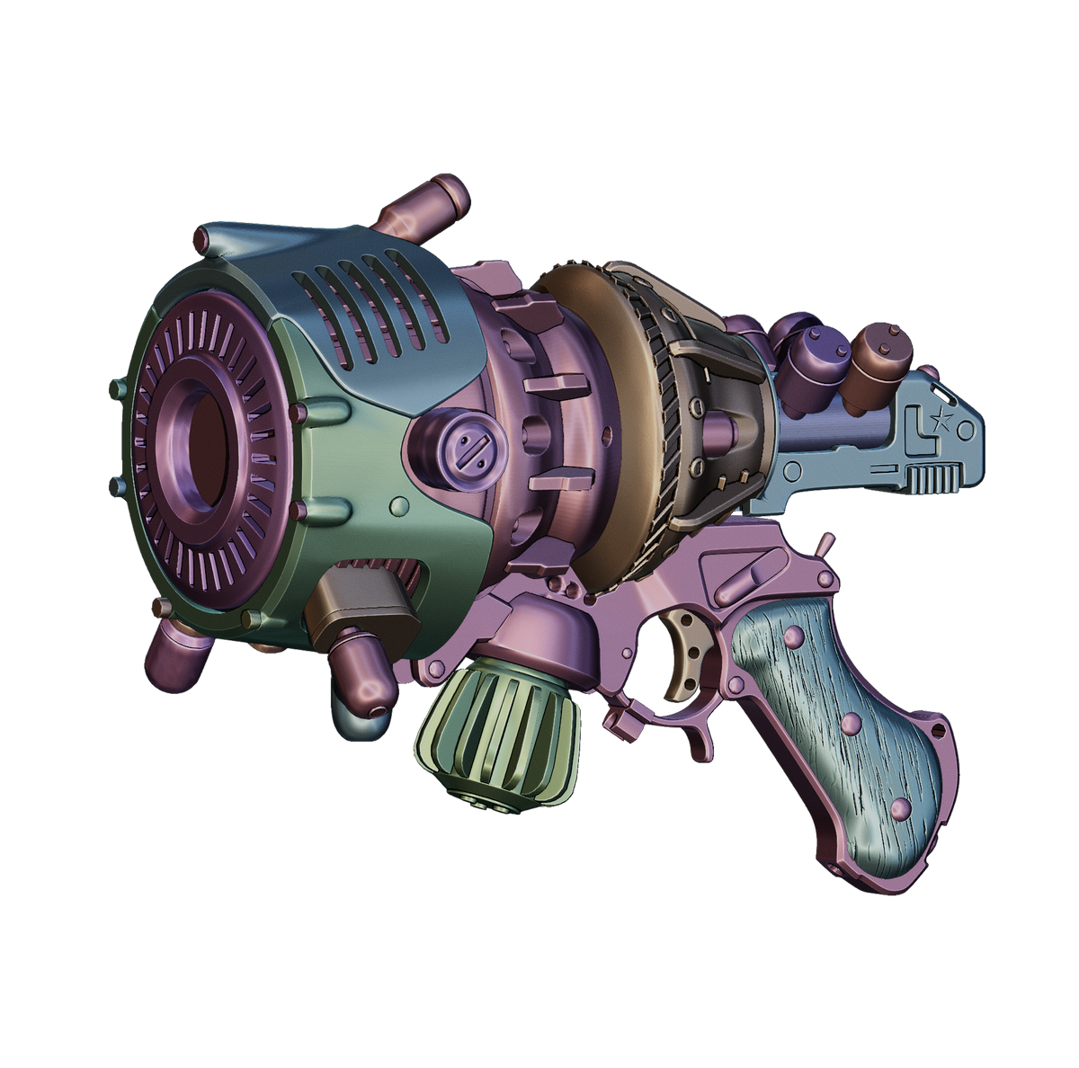 GKZ-45 Mk3 Call of Duty cosplay prop — creator reference render 7