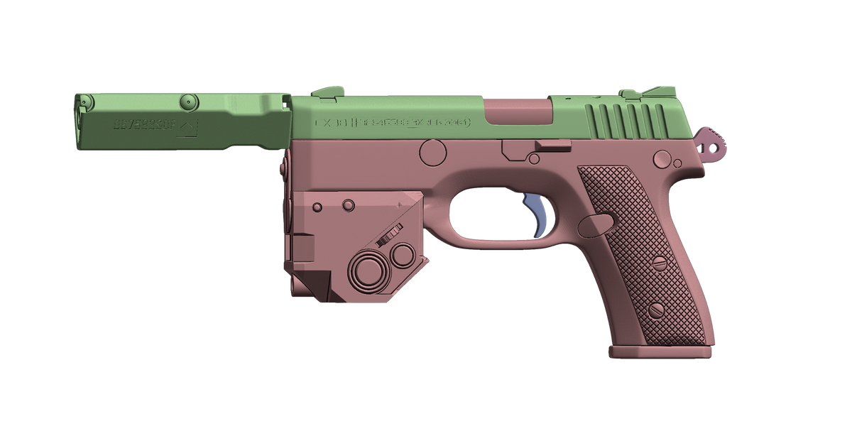 Her Majesty Pistol 3D printed cosplay prop image 5