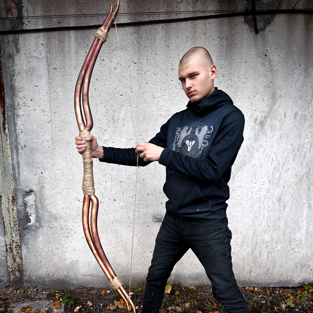 Horn Bow 3D printed Elden Ring cosplay prop image 1