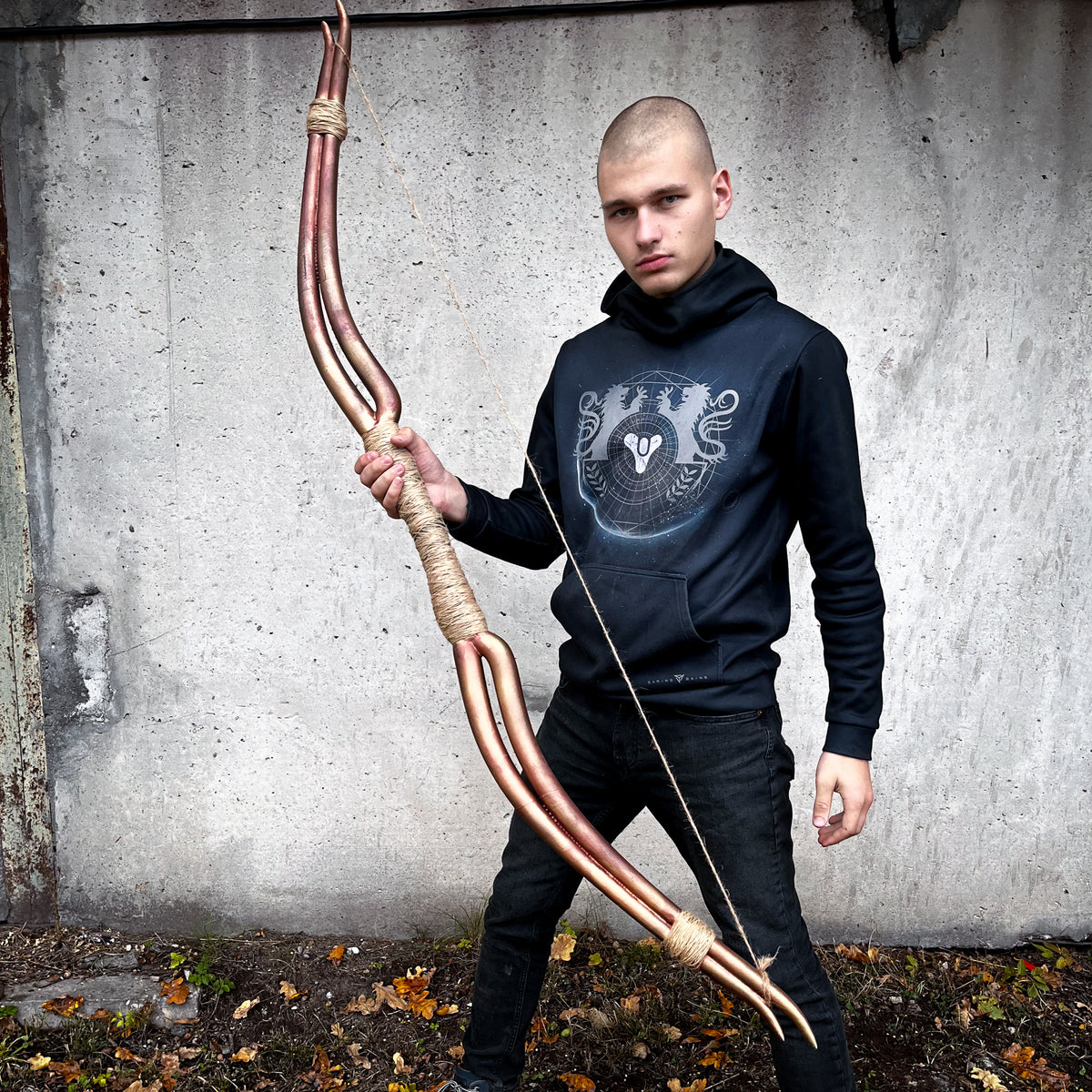 Horn Bow 3D printed Elden Ring cosplay prop image 3