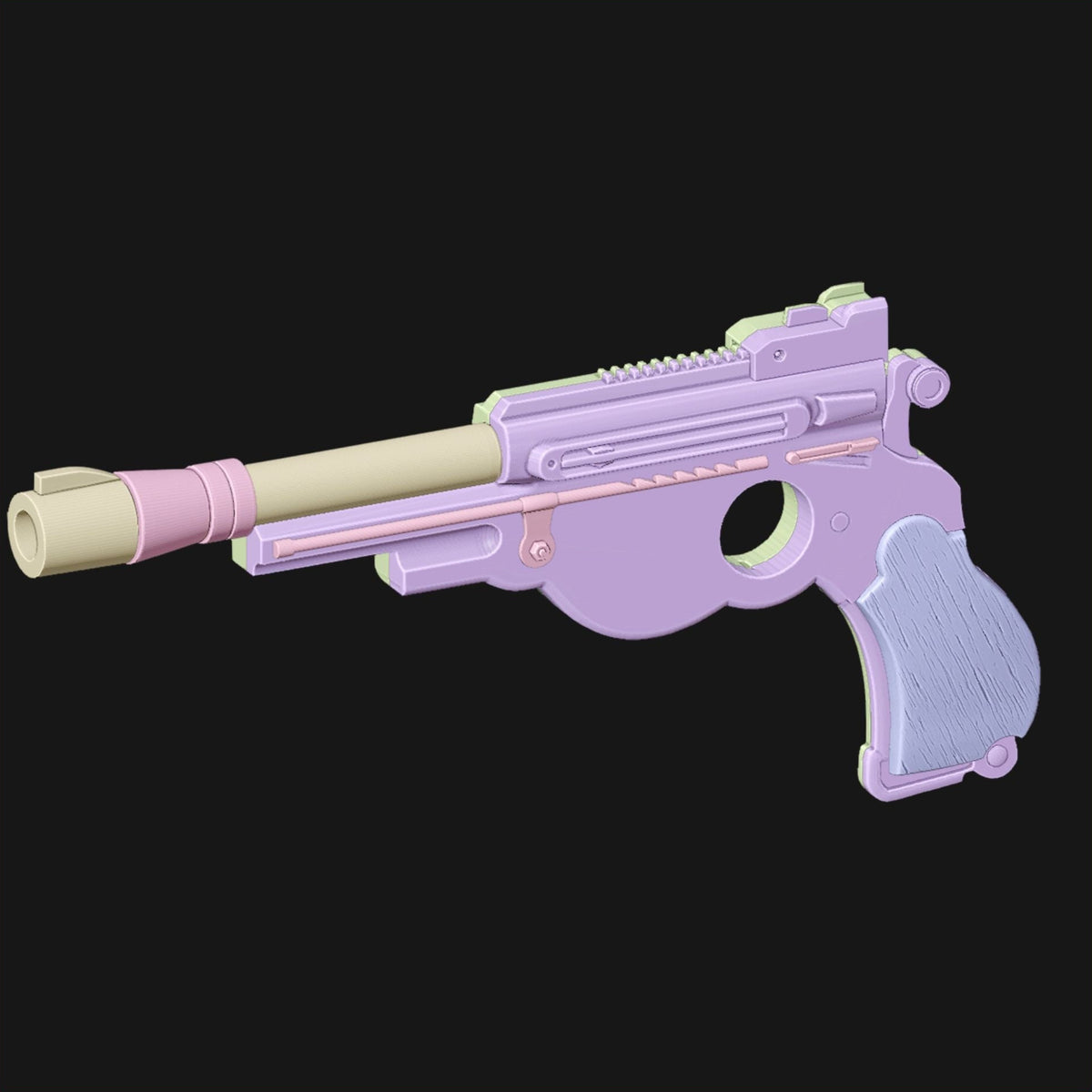Mandalorian IB-94 Blaster Pistol 3D printed cosplay prop image 7