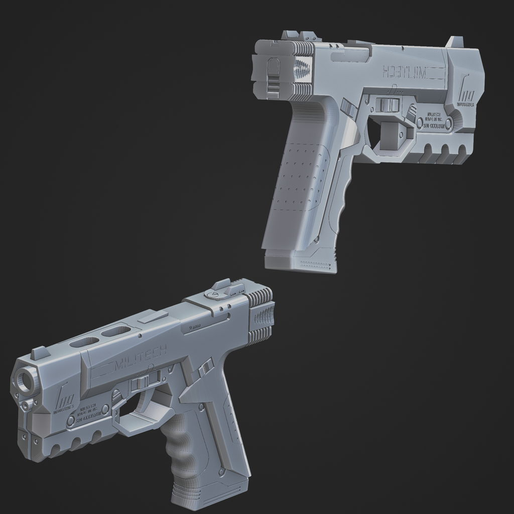 Militech M-10AF Lexington 3D printed cosplay prop image 7