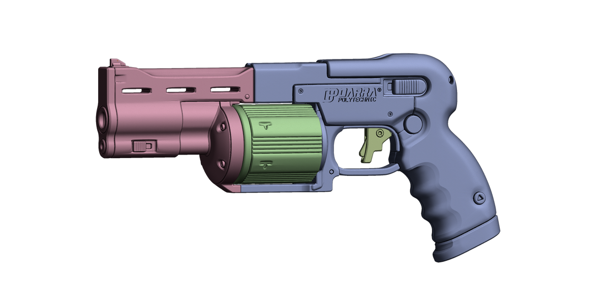 DR5 Nova Pistol – Cyberpunk 2077 Cosplay Prop — model creator reference image 17