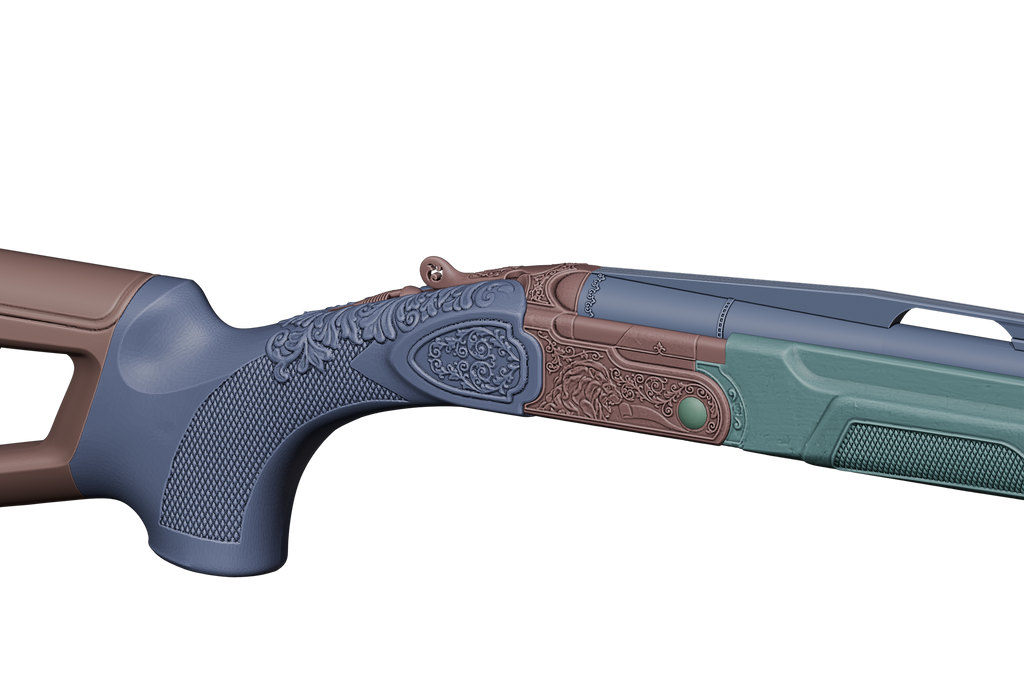 Olympia Shotgun Call of Duty cosplay prop — creator reference render 4