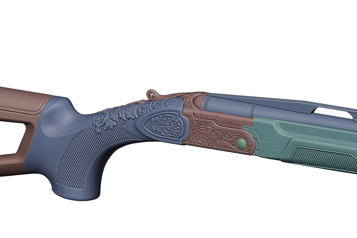 Olympia Shotgun Call of Duty cosplay prop — creator reference render 4