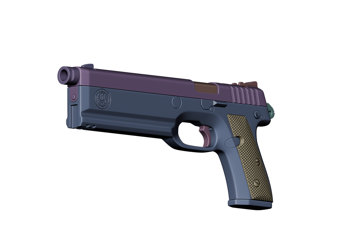 Pride Cyberpunk 2077 cosplay prop — design render