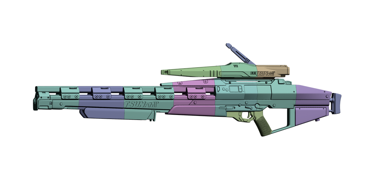 Rasetsu Sniper Rifle 3D printed cosplay prop image 9