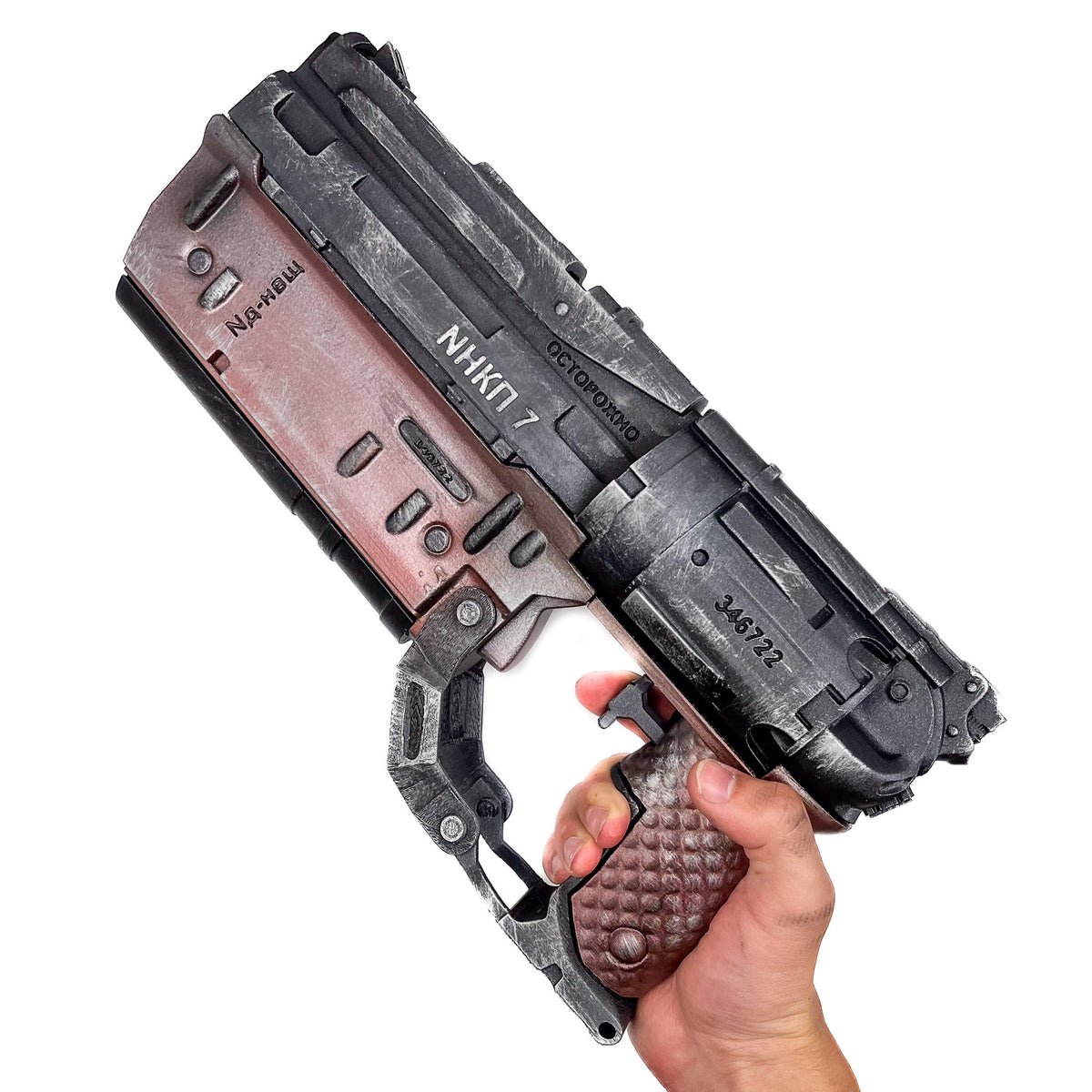 Techtronika RT-46 Burya Revolver 3D printed cosplay prop image 4