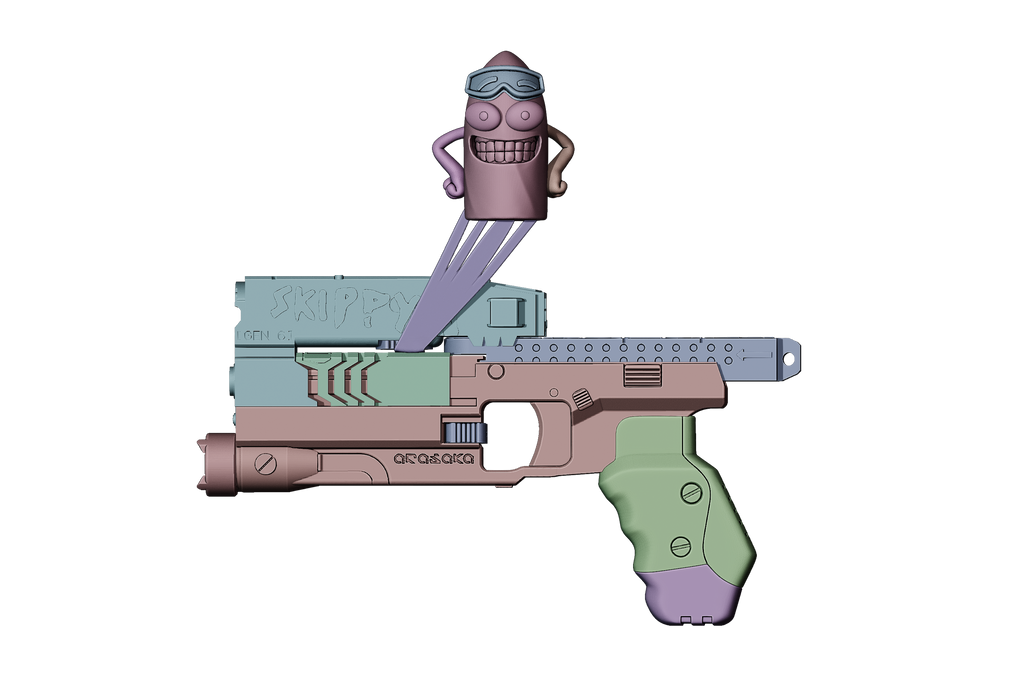 Skippy Smart Pistol 3D printed cosplay prop image 11