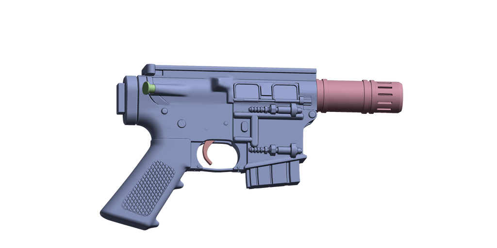 Andor A280-CFE Blaster Pistol – Sliceables reference image 2