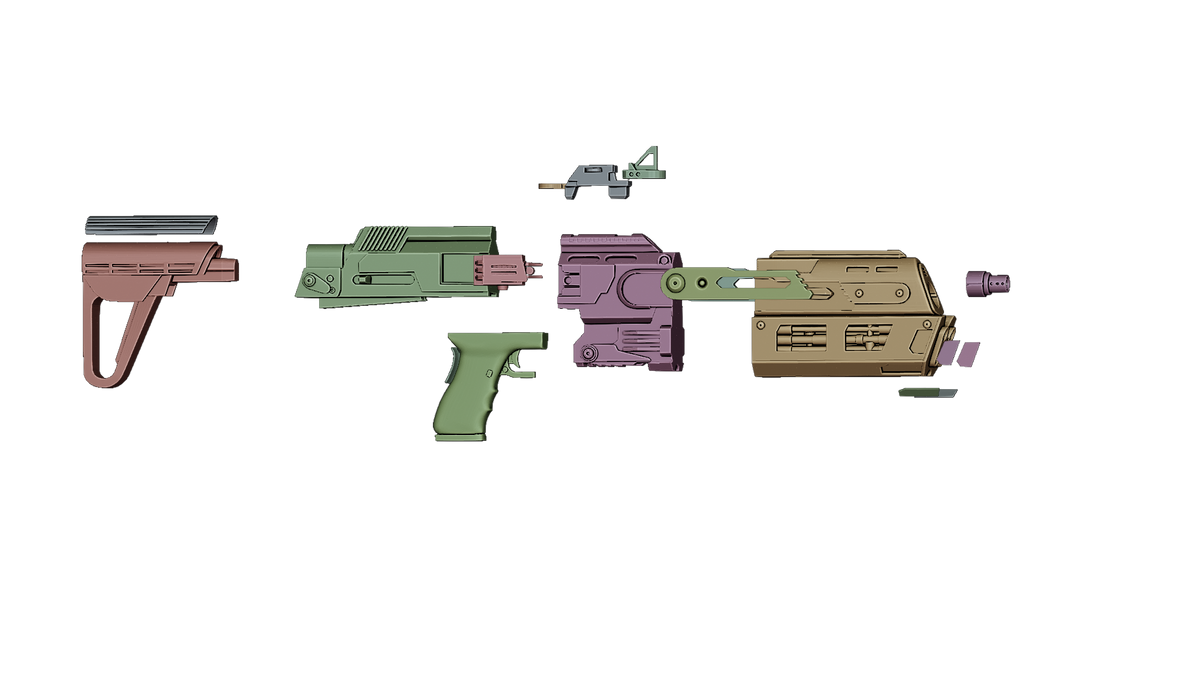 ST-W48 Sith Trooper Blaster 3D printed cosplay prop image 7