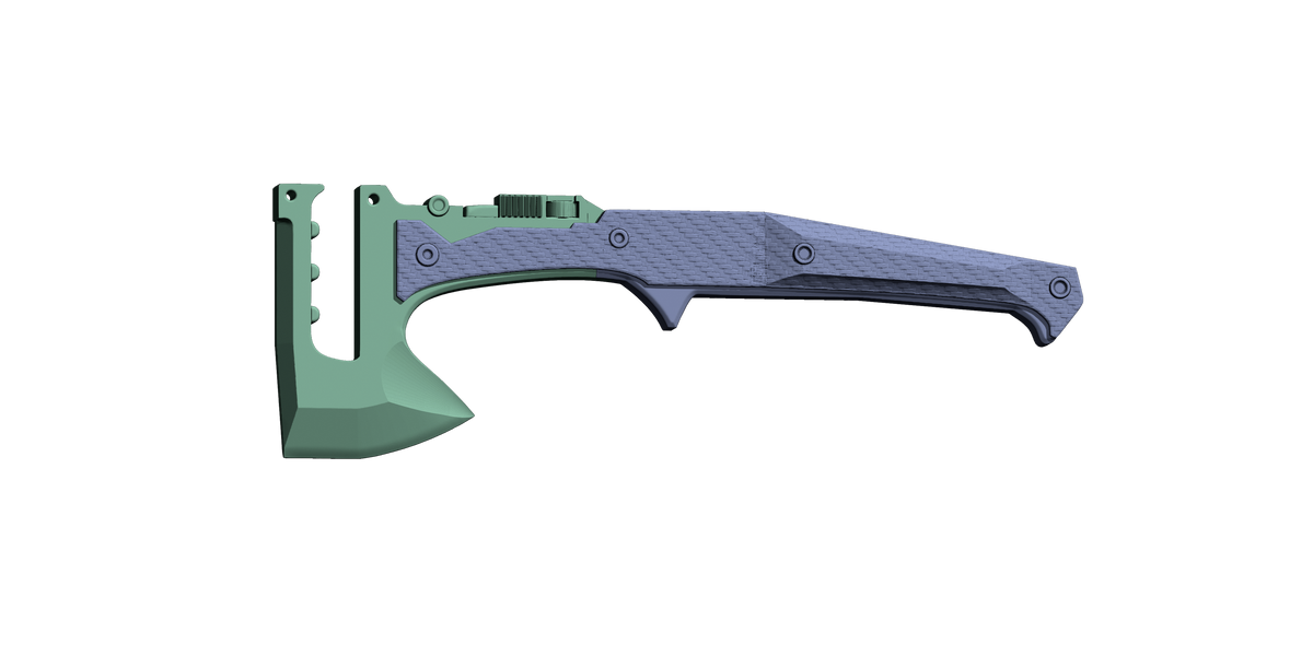 Tomahawk 3D printed cosplay prop image 6